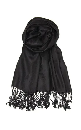 PP001-01 Black Pashmina Scarf