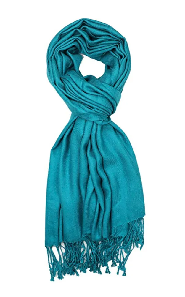 PP001-13 Teal Pashmina Scarf