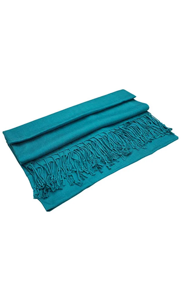 PP001-13 Teal Pashmina Scarf