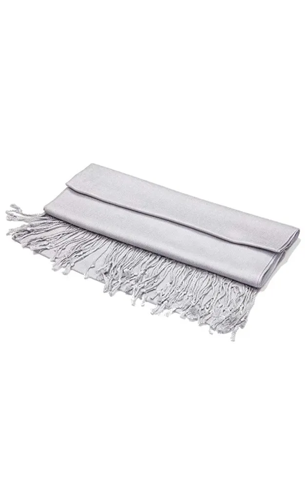 PP001-28 Silver Pashmina Scarf