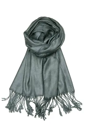 PP001-36 Charcoal Pashmina Scarf