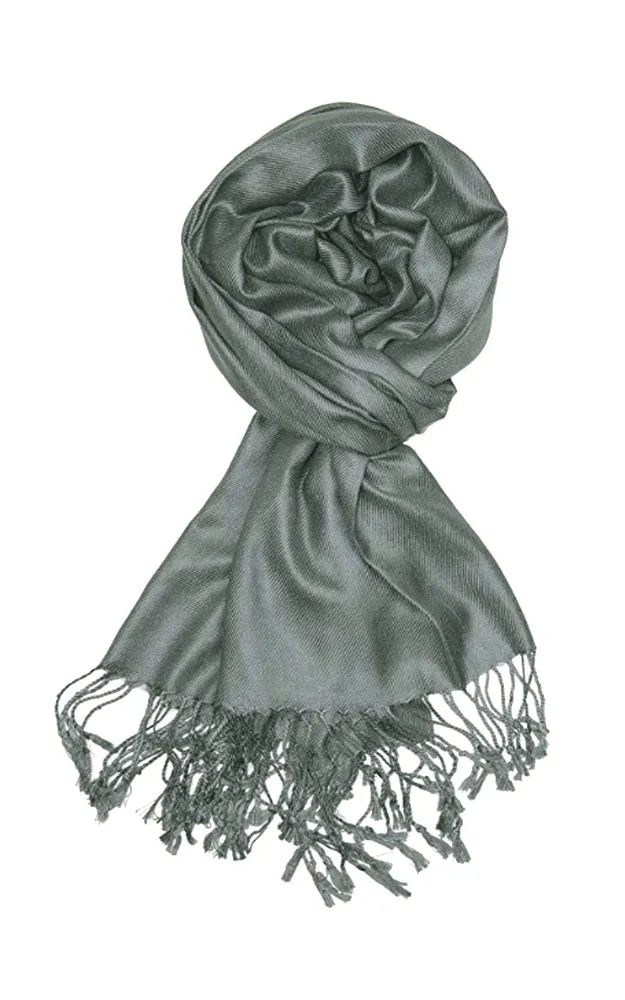 PP001-36 Charcoal Pashmina Scarf
