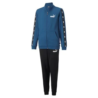 Puma tuta da ragazzo con cerniera Tape Sweat Suit FL B 670114 17 Lake Blue