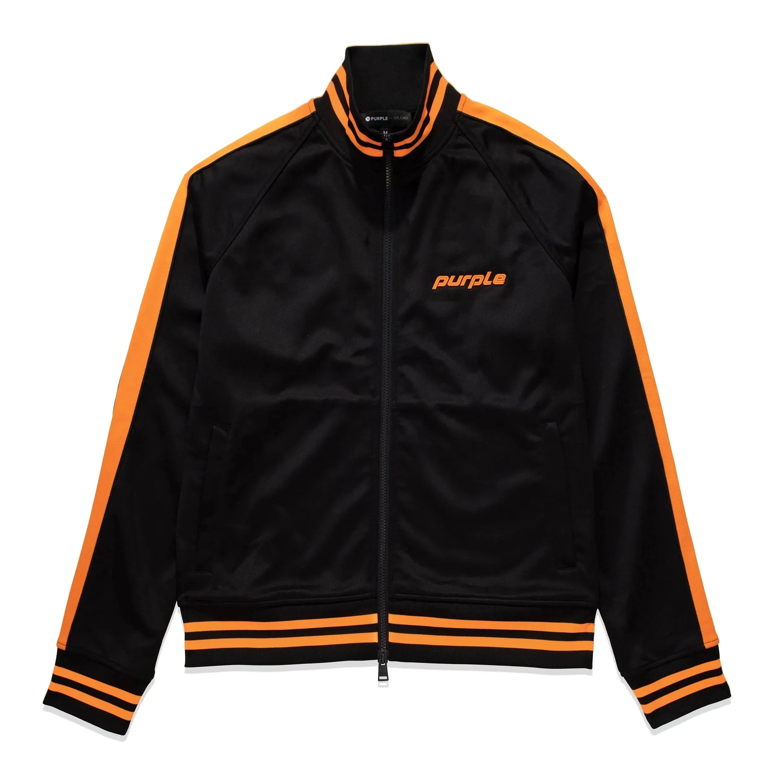Purple Brand P414 Double Stripe Black Track Jacket