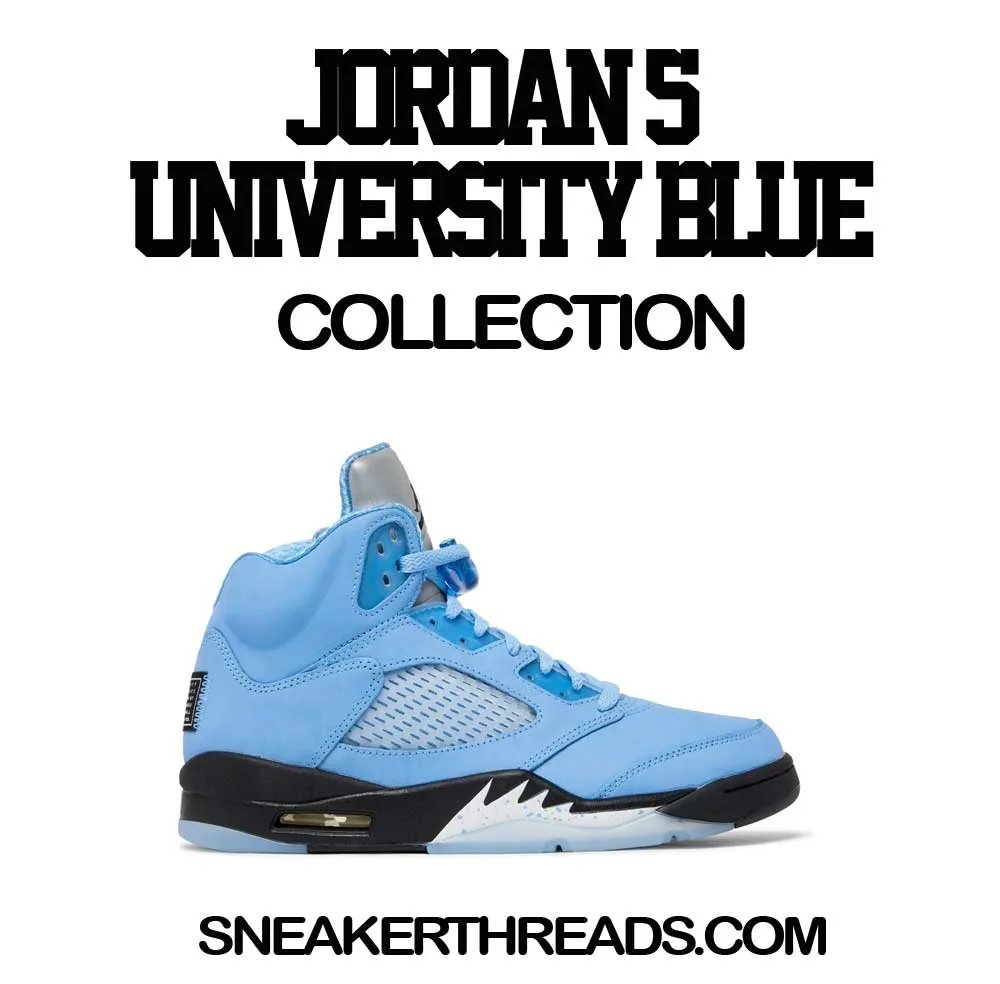 Retro 5 University Blue Raging Face Satin Jacket