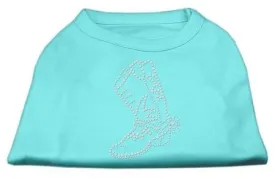 Rhinestone Boot Shirts Aqua XXXL (20)