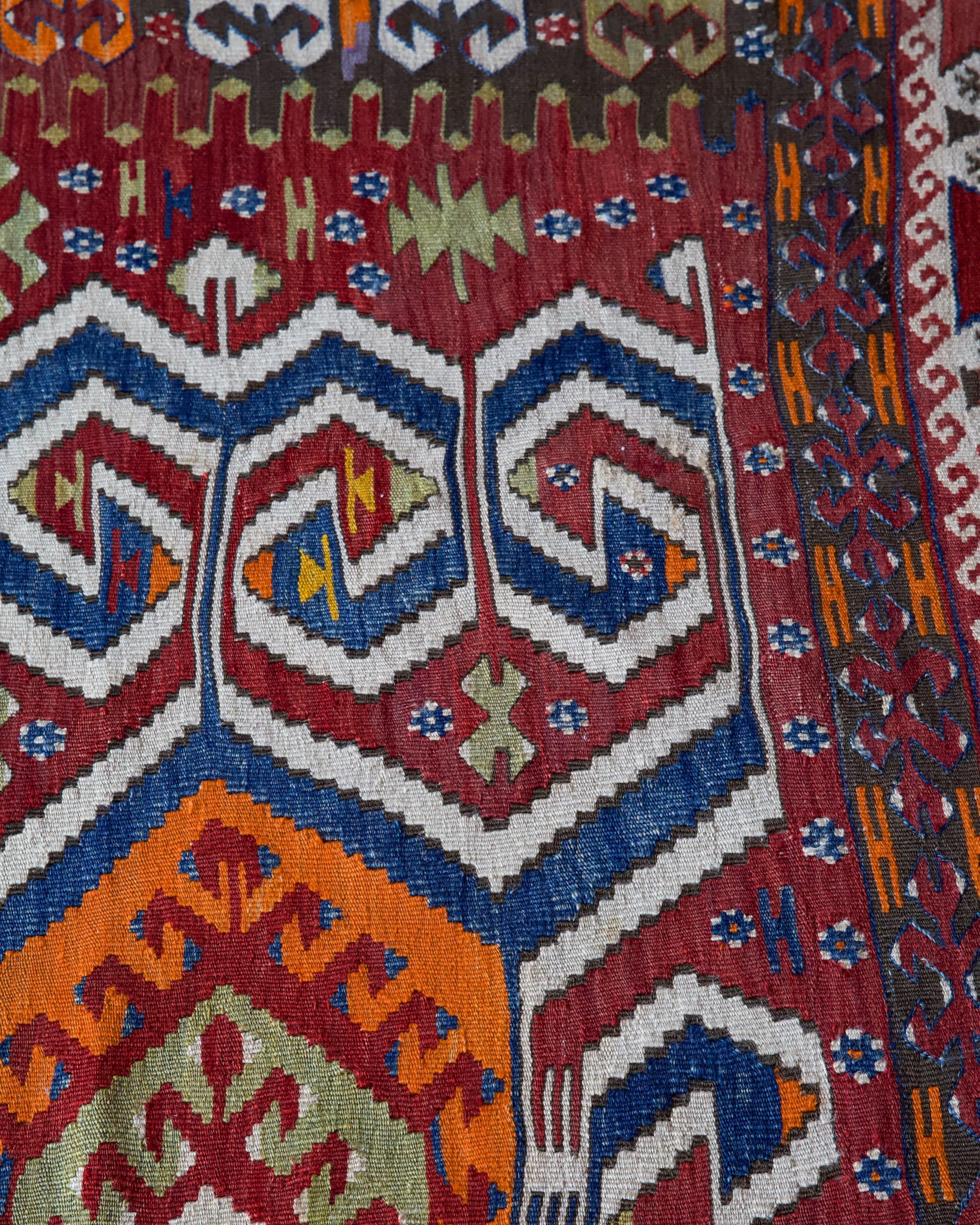 Semi-antique Aydin Kilim Rug 6'7"x9'7"
