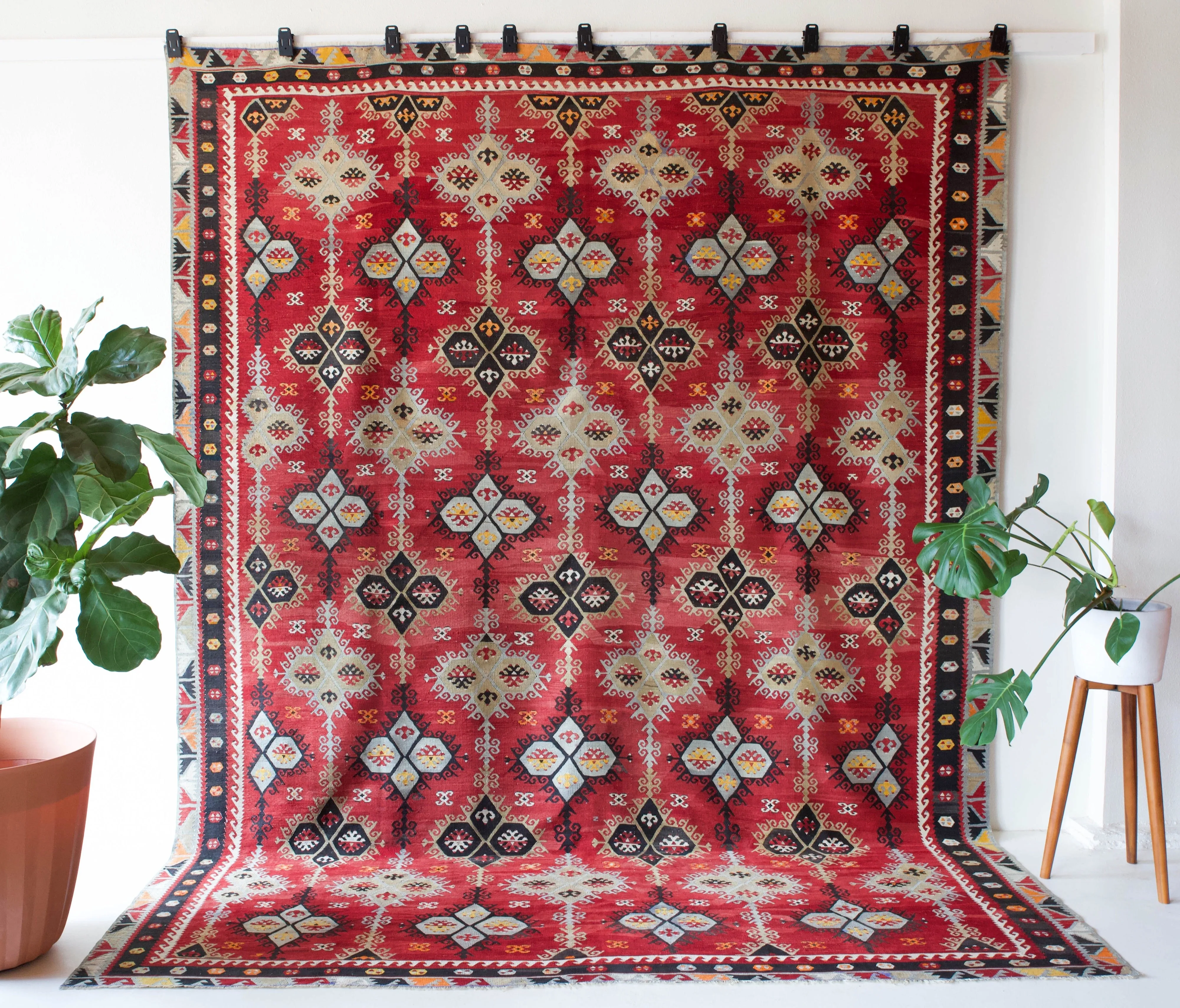 Semi-Antique Sivas Sarkisla Kilim Rug 9'3"x12'