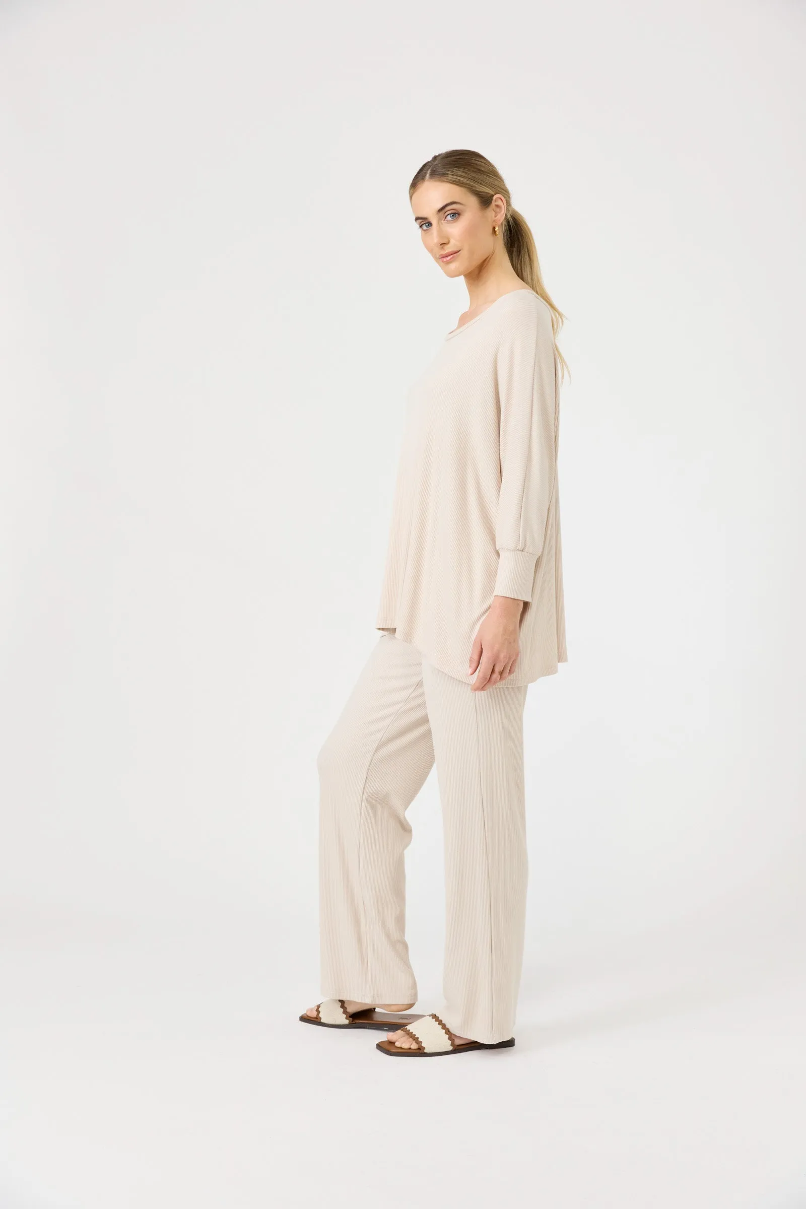 Studio Jersey Top - Tusk