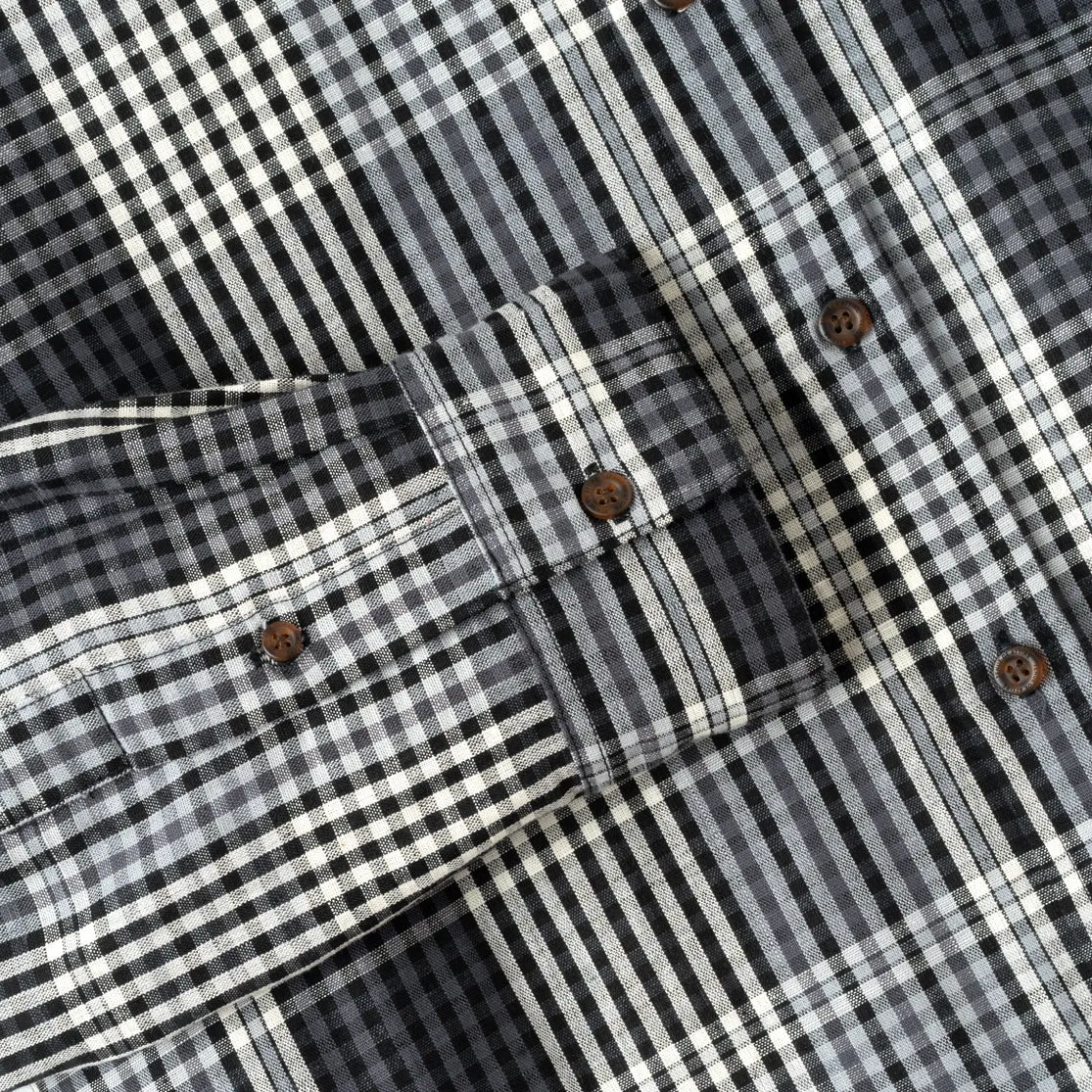 Summer Classic Long Sleeve Shirt - Black Grey