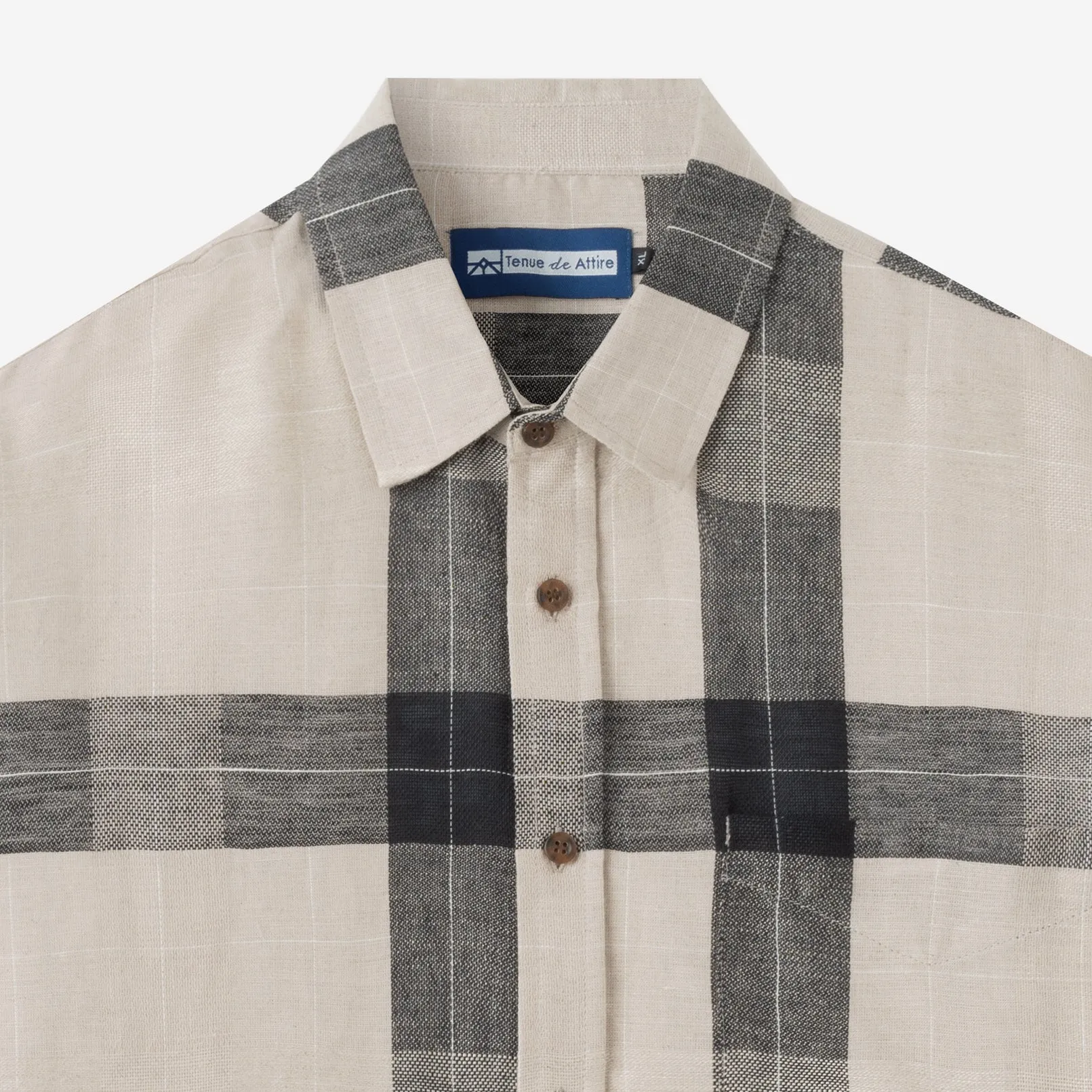 Summer Classic Long Sleeve Shirt - Black Khaki