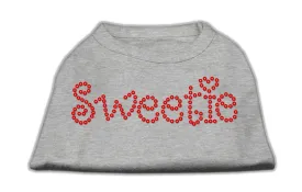 Sweetie Rhinestone Shirts Grey XL (16)
