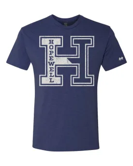 Unisex Adult Hopewell Block "H" Tee